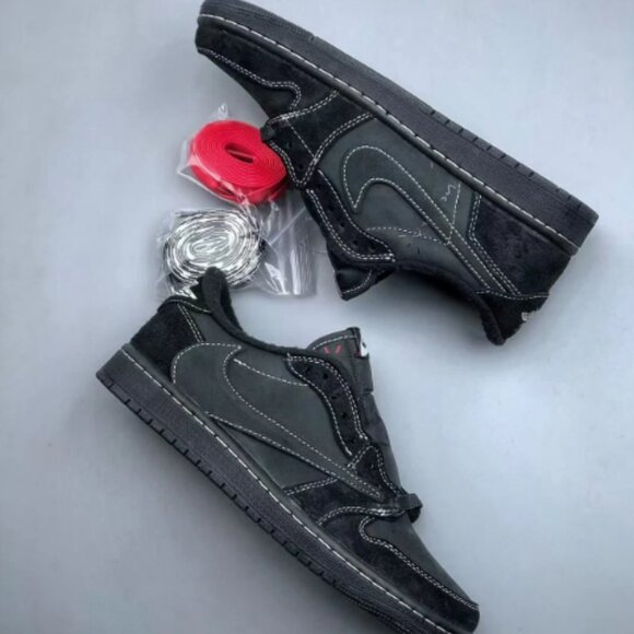 Jordan 1 Retro Low Og Sp Travis Scott Black Phantom - Picture 5 of 9